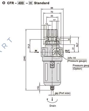 LP-CFR400 Filtre Regülatörü