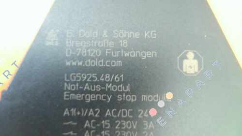 0061919 / LG5925.48/61 AC/DC24V Acil durdurma modülü