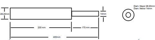 Z 10 28 0150 0 0470 WG35 WG35 00250N /5/Si (Z10-28ST-06985) Gerilim gazı yayı