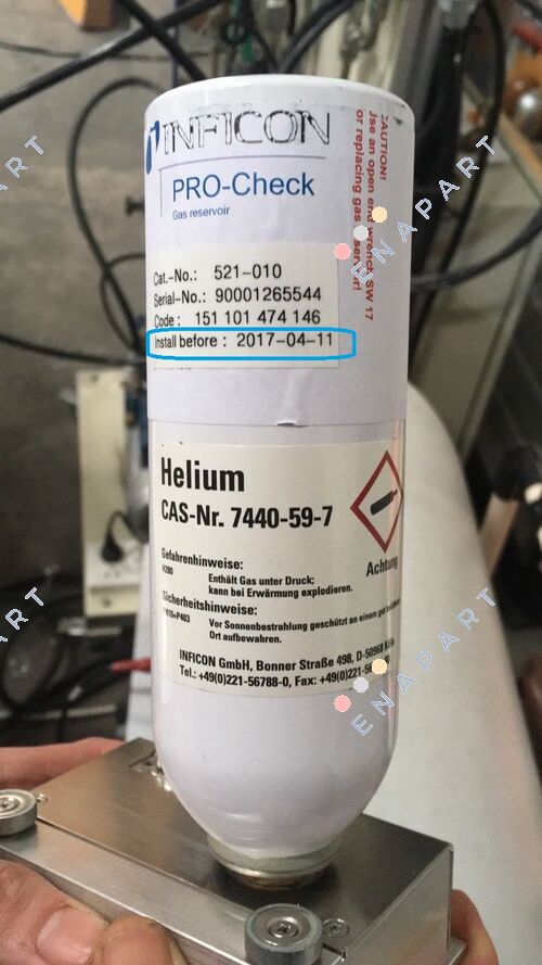 521-010 Pro-Check için Yedek Gaz Kartuşu Helyum