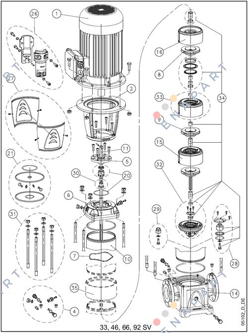 KL01AC0 - KIT SV33/46/66/92 M.SEAL+OR EP SIZDIRMAZLIK KİTİ