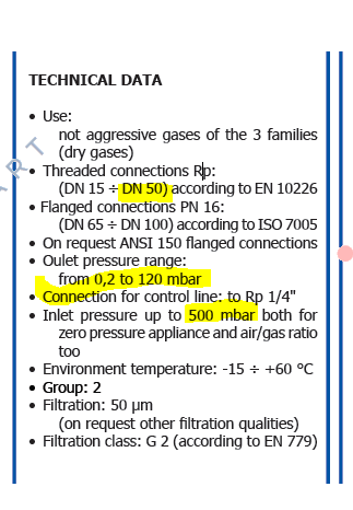 AG/RC DN50 (AG50)  Eşit basınç regülatörü