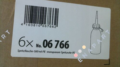 06 766 PE Şeffaf Plastik Transfer Tüpü Sprey 500ml