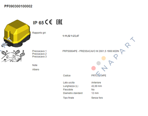 GF4C PF090300100002 Sınır anahtarı